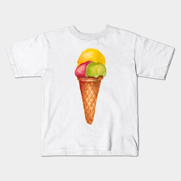 ice cream 6 Kids T-Shirt by lisenok